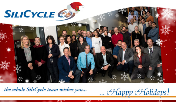 Hugo St-Laurent and the whole SiliCycle team wish you Happy Holidays!