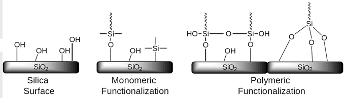 For the octadecylsilane stationary phase, SiliCycle proposes two different bonding types: the monomeric and the polymeric functionalized C18: discover which one matches your needs