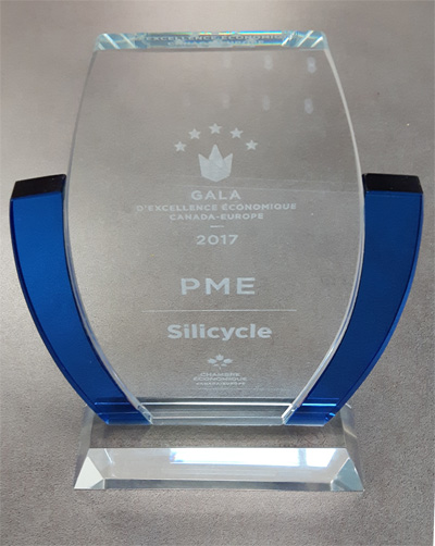 The SME Award of the Canada-Europe Economic Excellence Gala