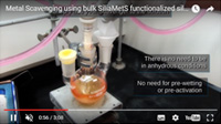 Metal removal using SiliaMetS bulk functionalized silica