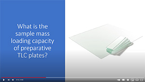 Youtube: What is the sample mass loading capacity of preparative TLC plates?